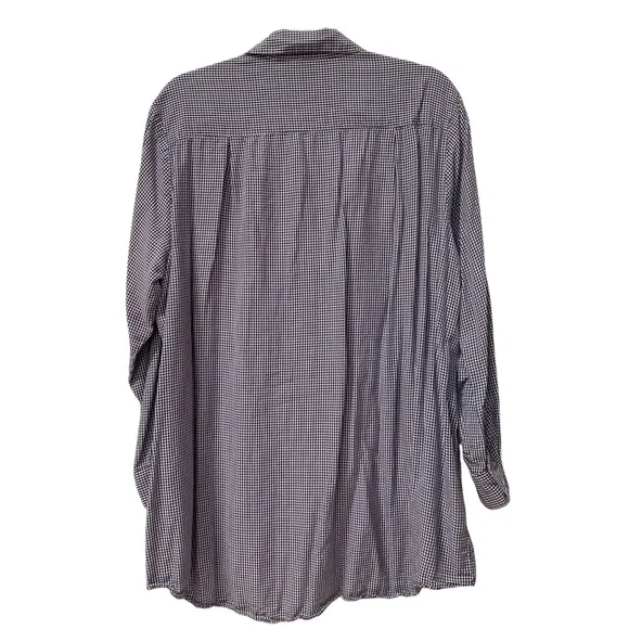 Western Embroidered Floral Checked Shirt size 1X - Picture 4 of 7